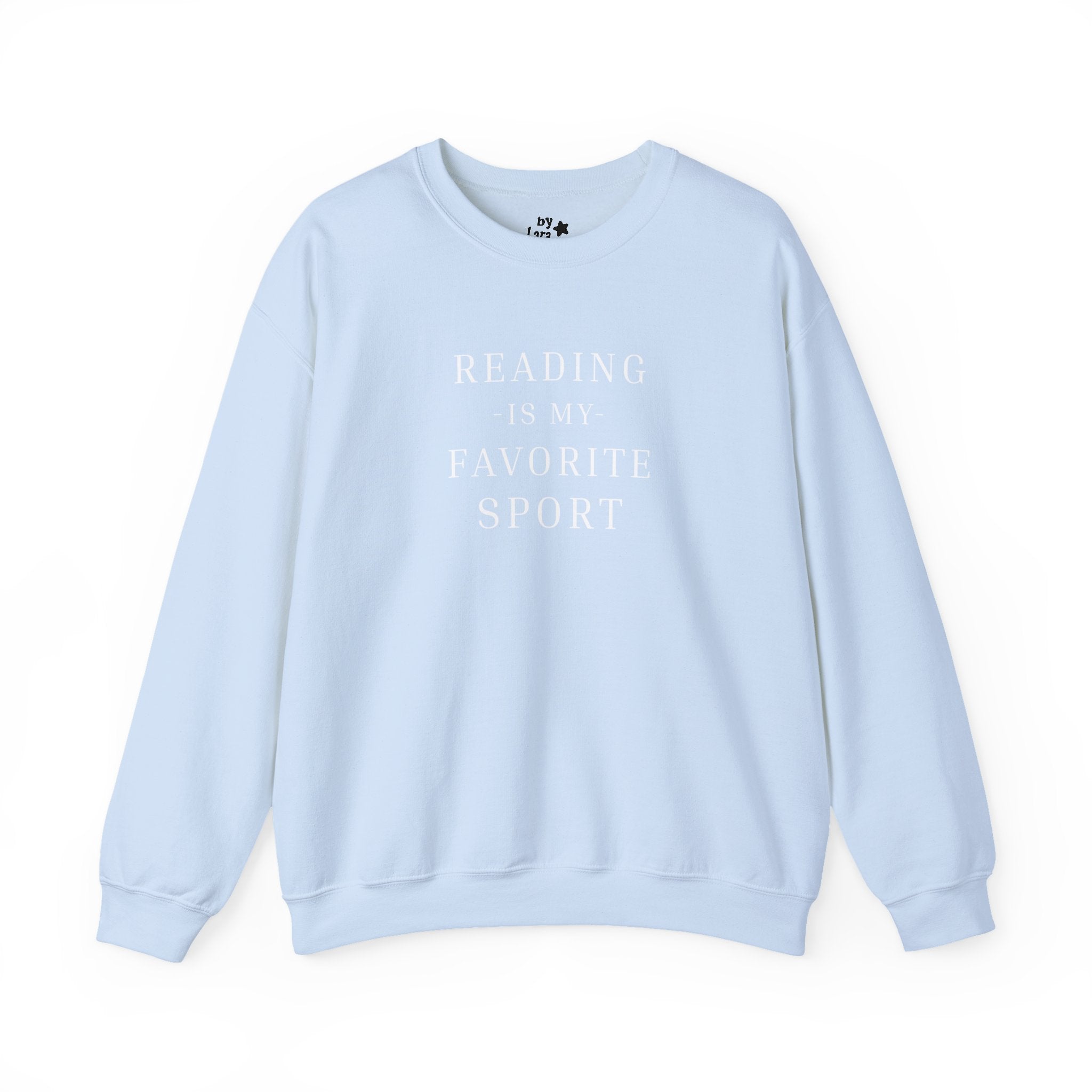 Reading Is My Favorite Sport Printed Crewneck Sweatshirt