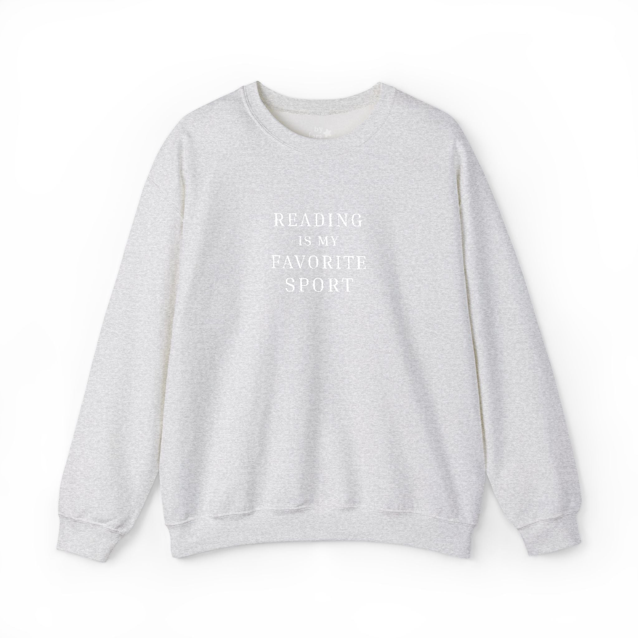 Reading is My Favorite Sport Embroidered Crewneck Sweatshirt