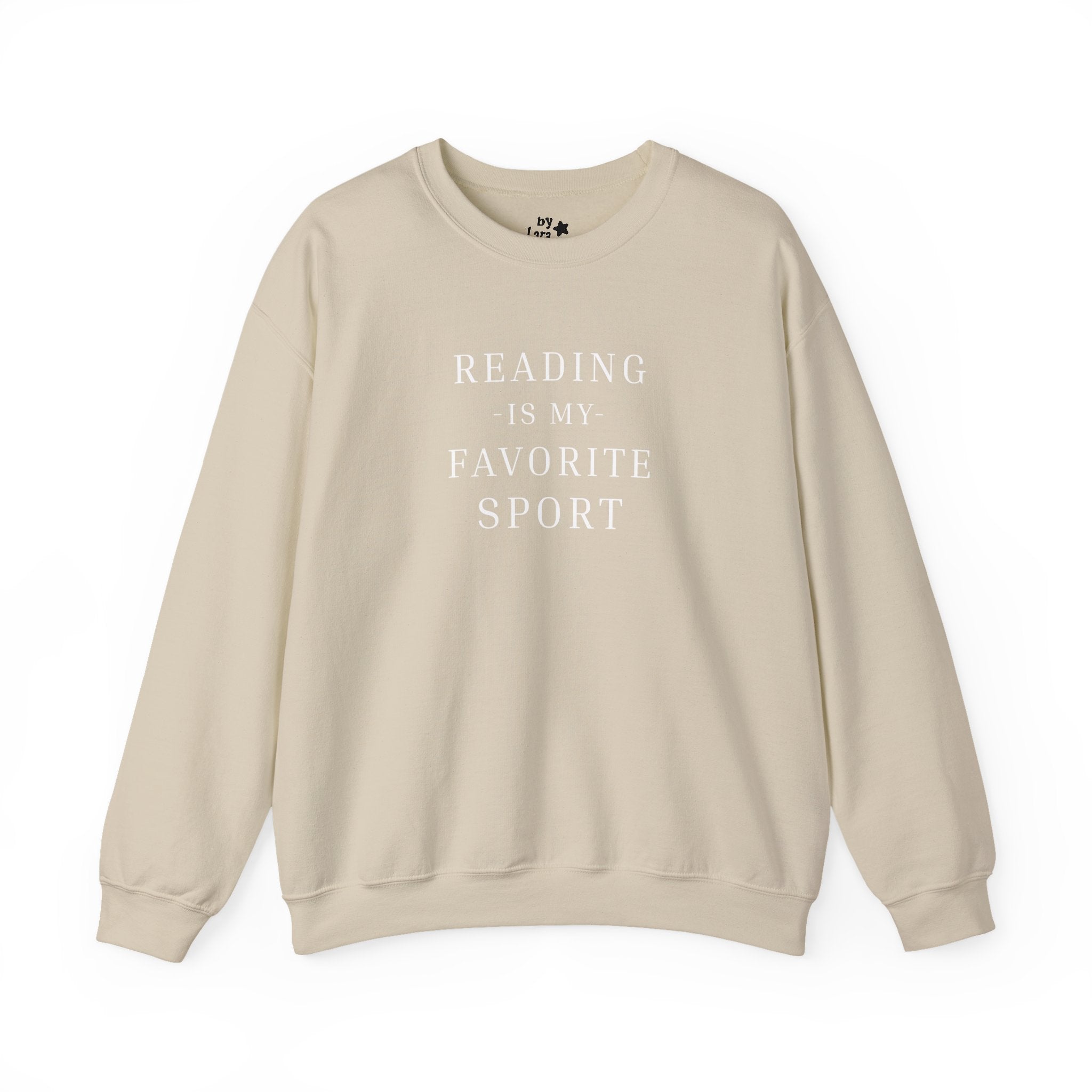 Reading Is My Favorite Sport Printed Crewneck Sweatshirt
