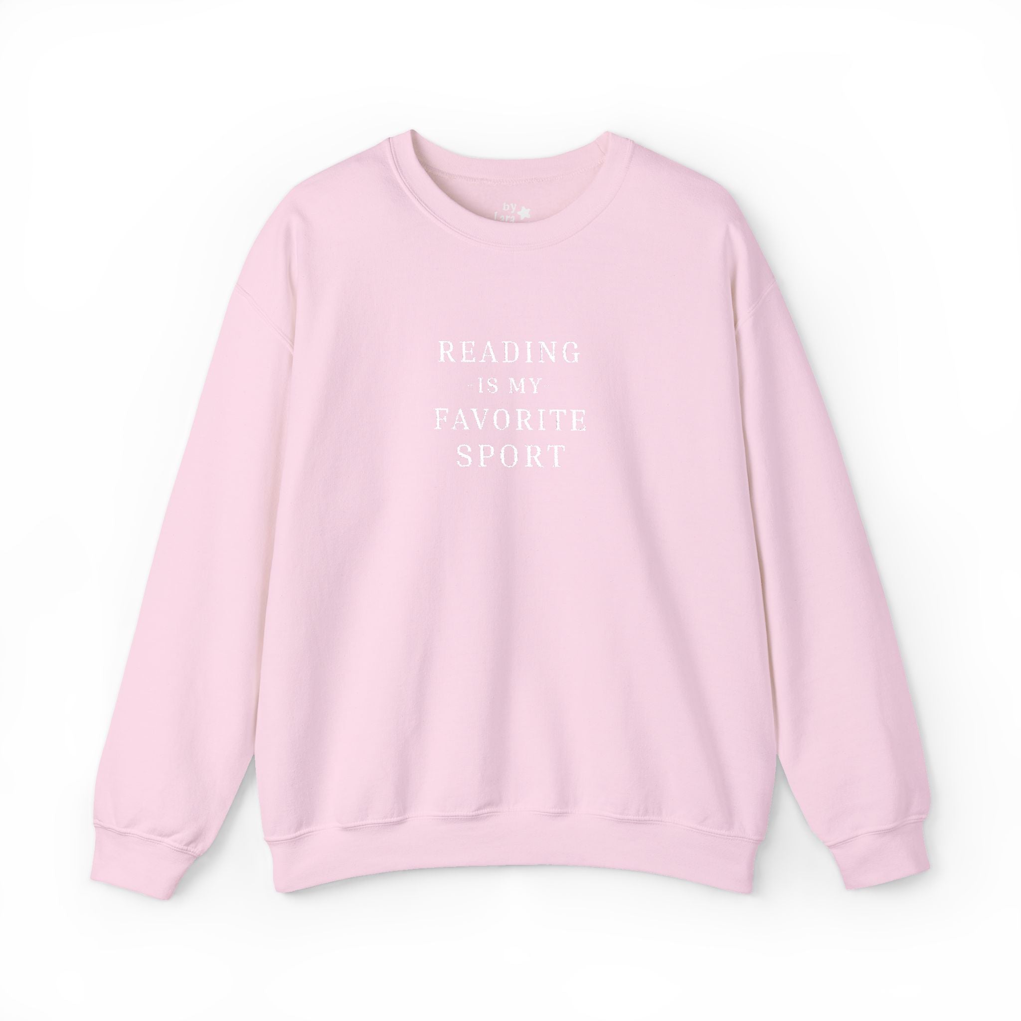 Reading is My Favorite Sport Embroidered Crewneck Sweatshirt
