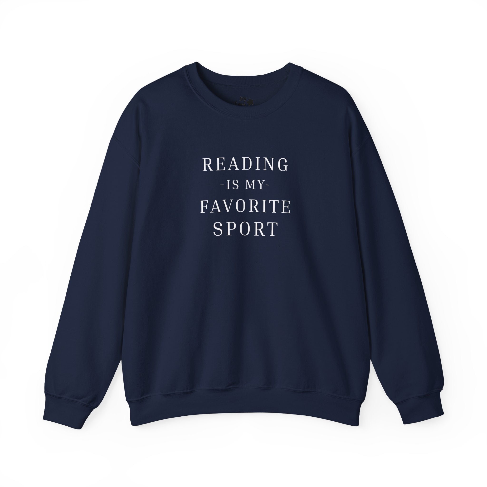 Reading Is My Favorite Sport Printed Crewneck Sweatshirt