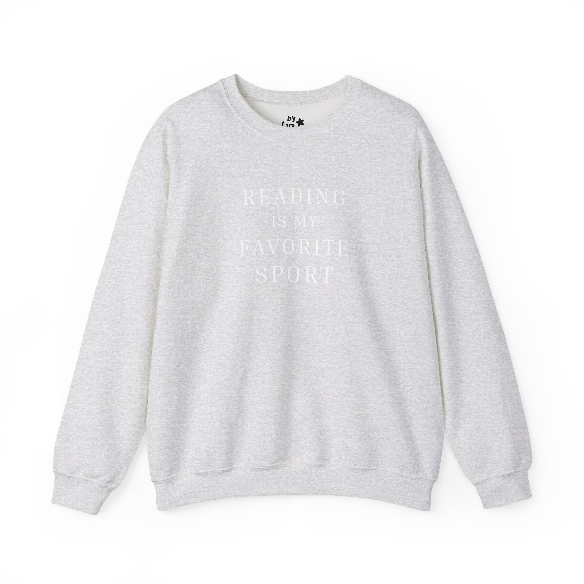 Reading Is My Favorite Sport Printed Crewneck Sweatshirt