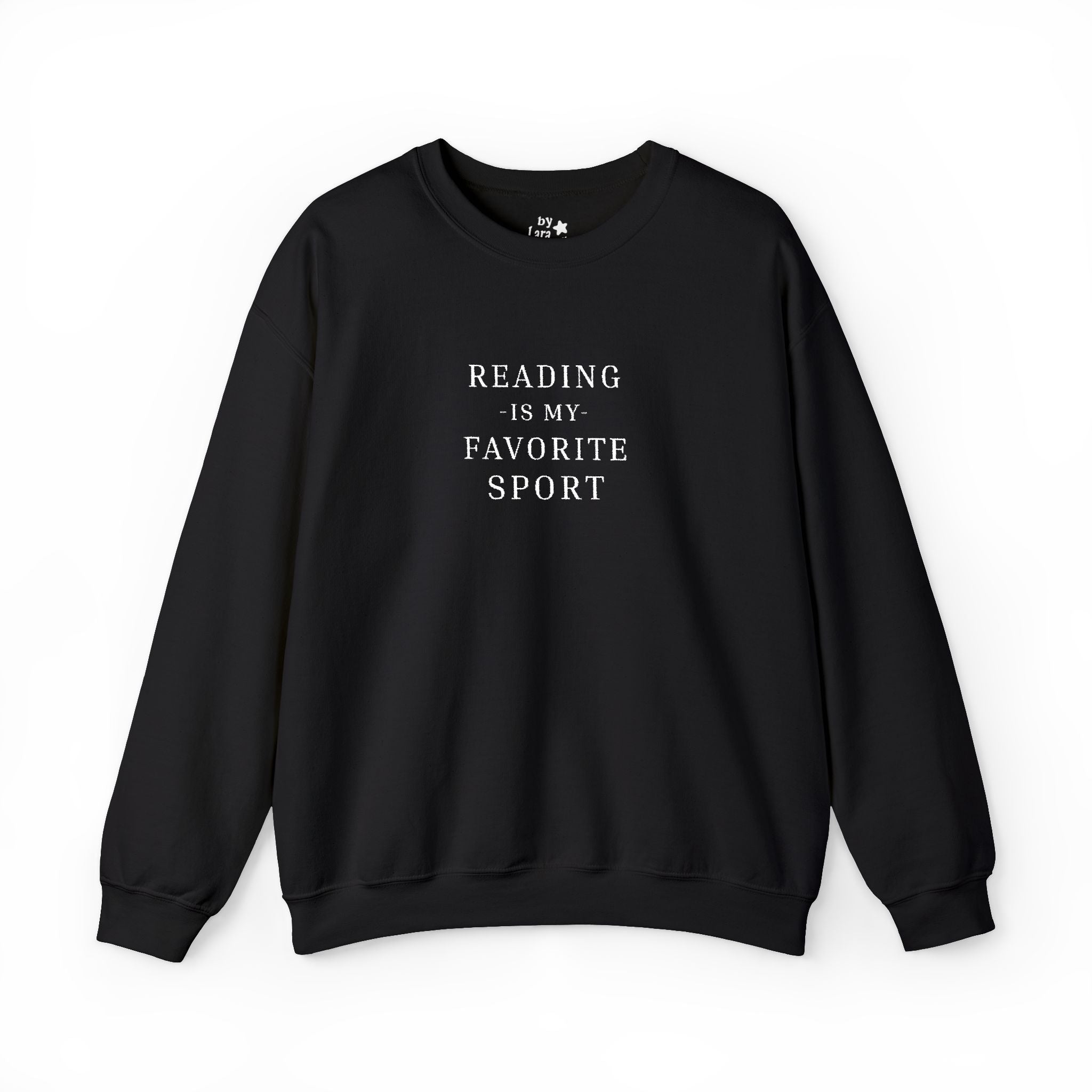 Reading is My Favorite Sport Embroidered Crewneck Sweatshirt