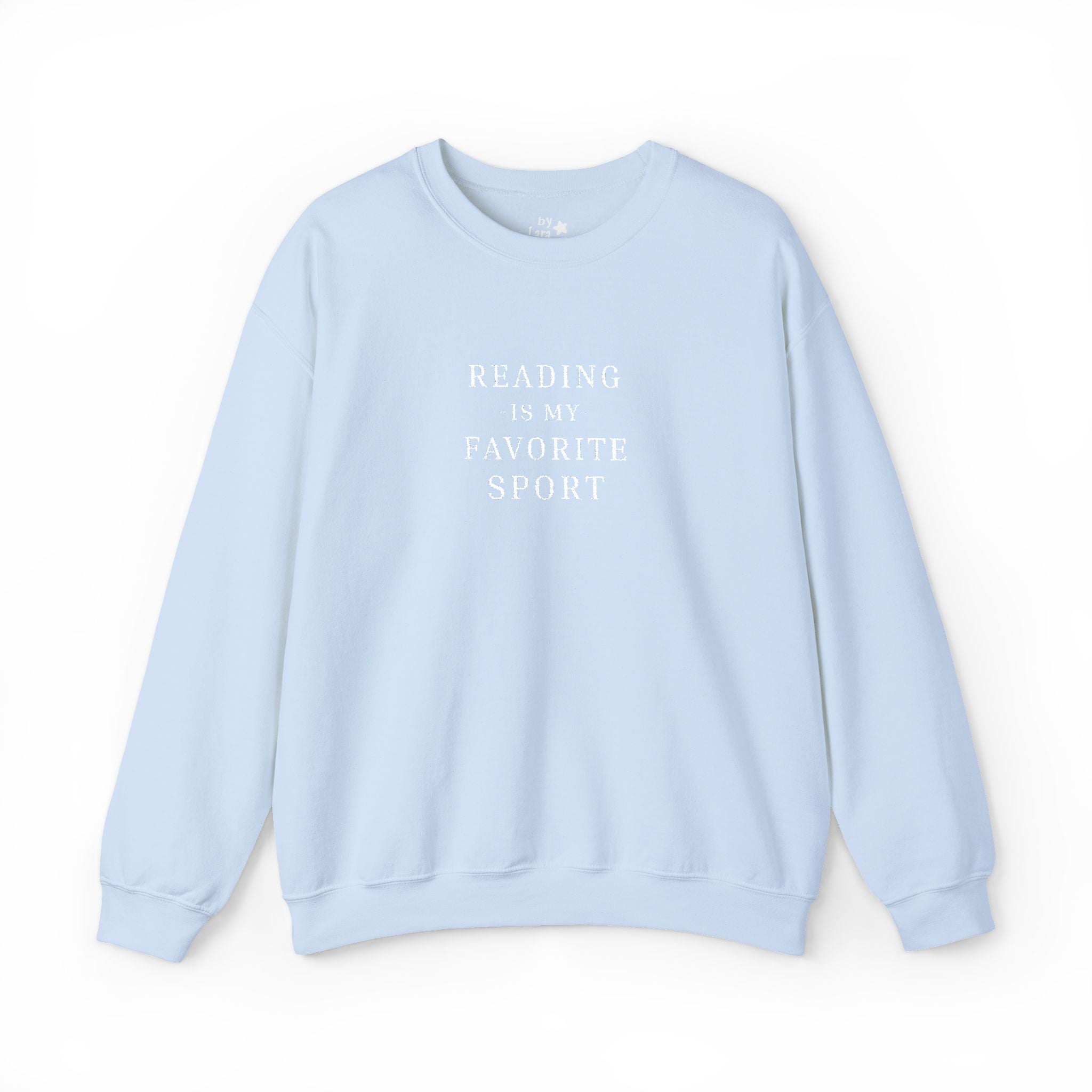 Reading is My Favorite Sport Embroidered Crewneck Sweatshirt